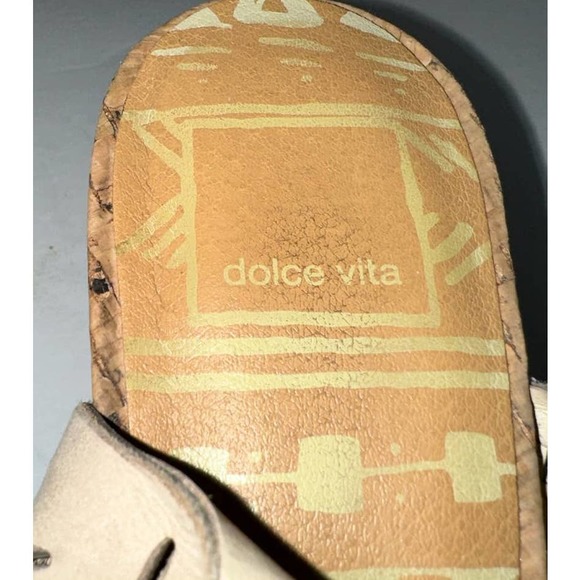 DV Dolce Vita tan‎ lace up wedge sandals size 7.5 - Picture 4 of 7